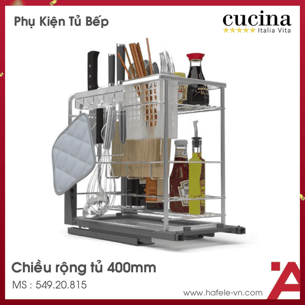 Bộ Đựng Dao Thớt Chai Lọ Sonata 400mm Cucina  - 549.20.815