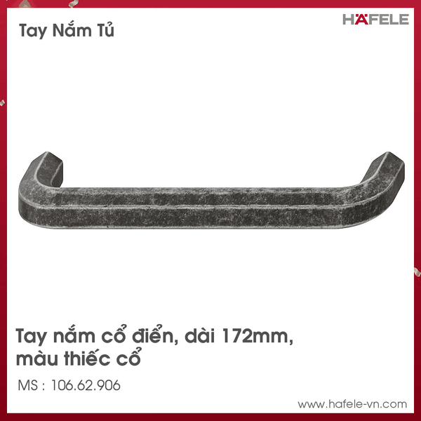 Tay Nắm Tủ 172mm H1710 Hafele - 106.62.906