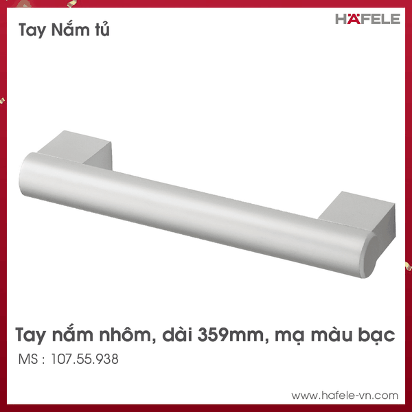 Tay Nắm Nhôm 359mm Hafele - 107.55.938