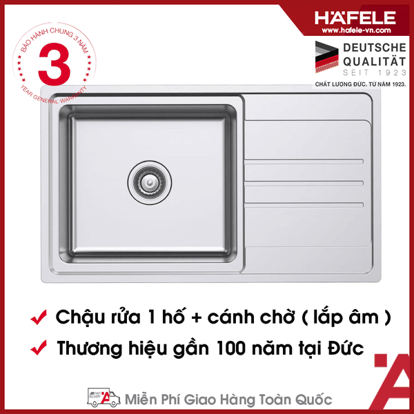 567.20.266 - Chậu Rửa Chén HS20-SSN1S60 Hafele