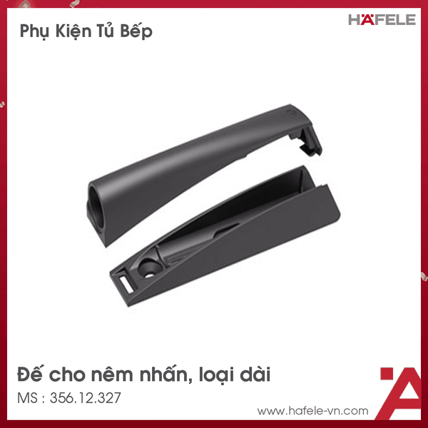 Đế Cho Nêm Nhấn Loại Dài Màu Đen Hafele -  356.12.327