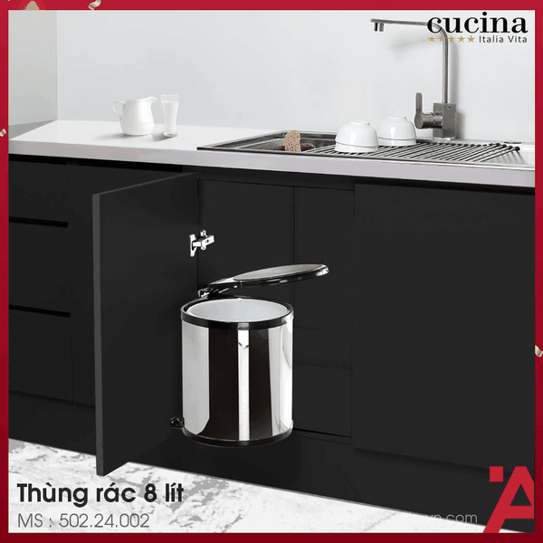 Thùng Đựng Rác Viola 400mm 8Lít Cucina  - 502.24.002