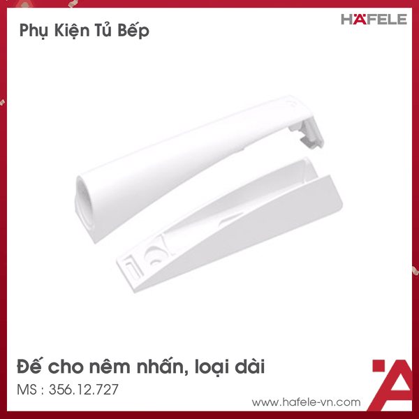 Đế Cho Nêm Nhấn Loại Dài Màu Trắng Hafele -  356.12.727