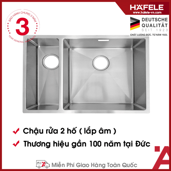 567.24.087 - Chậu Rửa Inox Hafele