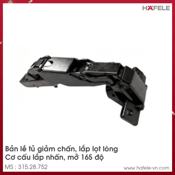 Bản Lề Lọt Lòng Metalla SM 165º Hafele 315.28.752