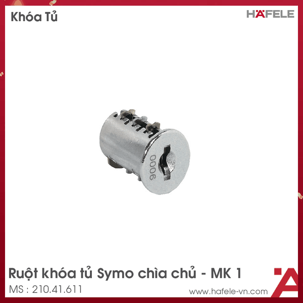 Ruột Khóa Tủ SYMO 3000 Hafele - 210.41.611