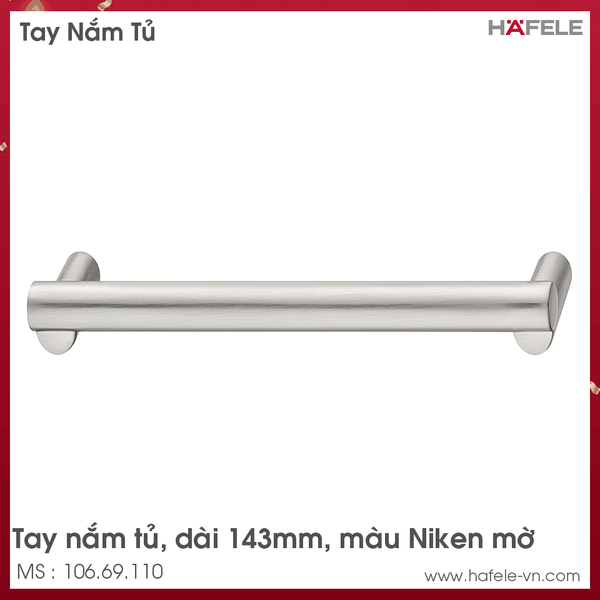 Tay Nắm Tủ 143mm H2120 Hafele - 106.69.110