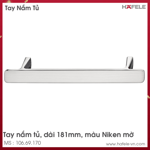 Tay Nắm Tủ 181mm H2115 Hafele - 106.69.170