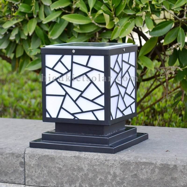 Đèn Trụ Cổng Năng Lượng Mặt Trời Mẫu 1 - Size 500x500mm