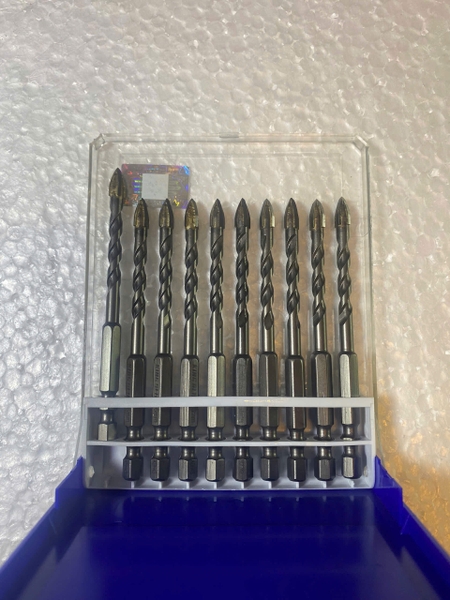 Mũi khoan đa năng lục giác 4 cạnh 6x100mm (Hộp 10 cây)