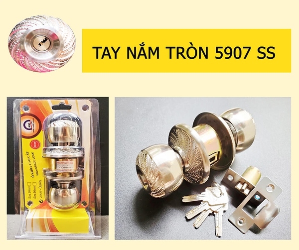 Khóa tay nắm tròn 5907SS