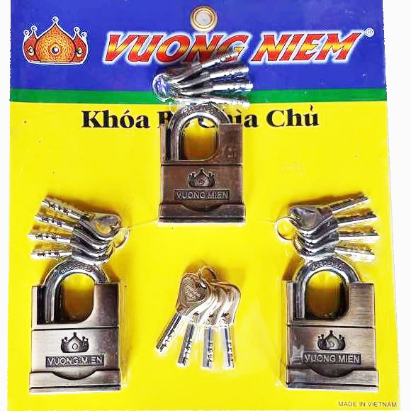 Bộ 3 ổ khóa chống cắt Vương Niệm