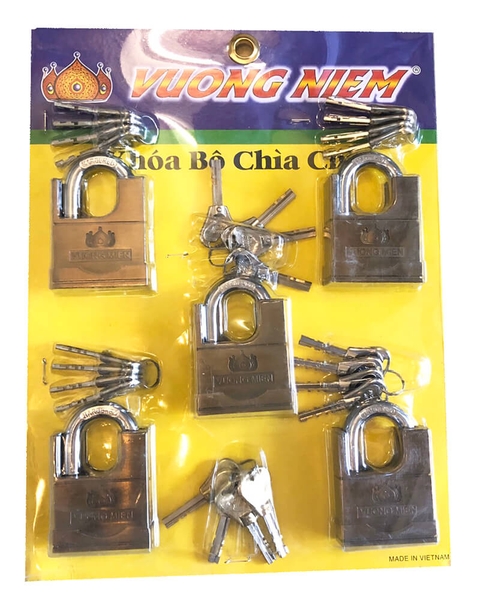 Bộ 5 ổ khóa chống cắt Vương Niệm