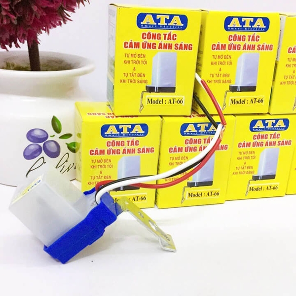 Công tắc AT-66 cảm biến ánh sáng, tự động tắt đèn khi trời sáng và mở đèn khi trời tối