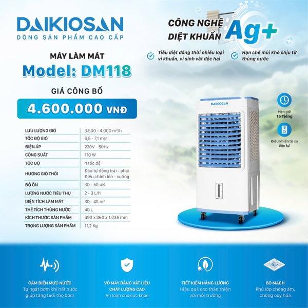 MÁY LÀM MÁT DAIKIOSAN DM118