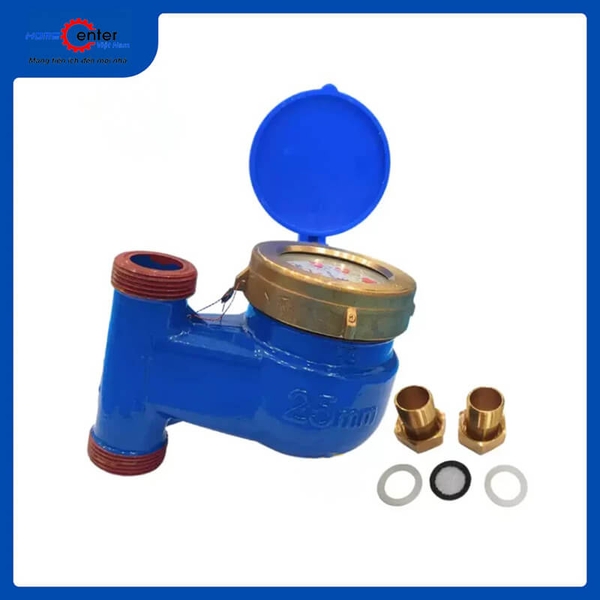 Đồng hồ nước Sanpo dẫn động từ lắp đứng thân gang nối ren 21mm 27mm 34mm - DN15 - DN20 - DN25 - có kiểm đinh/hiệu chuẩn