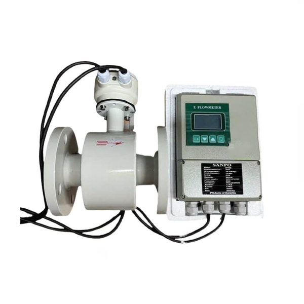 Đồng hồ nước điện từ Sanpo mặt số rời đo lưu lượng nước