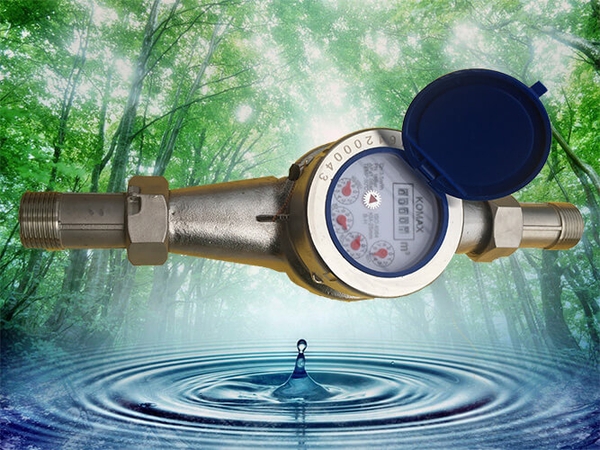 DN25 - Đồng hồ nước Komax thân inox DN25 nối ren - Có Kiểm Định/ Hiệu chuẩn