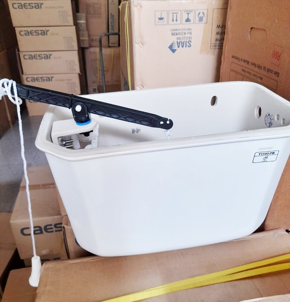 Két nước treo Caesar T1100A-PW có kèm bộ xả (dành cho bồn cầu xổm CS1230)