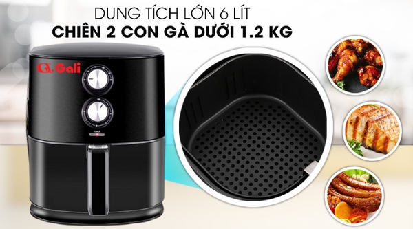 GL-1120 - Nồi chiên không dầu 6L 1700W GL-1120