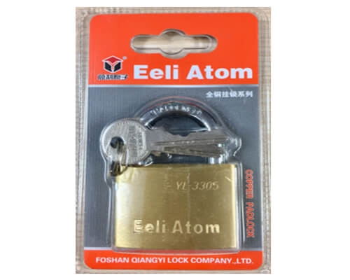 Khóa thau Eeli kích thước 3F - 12 cái/hộp - YL-3303