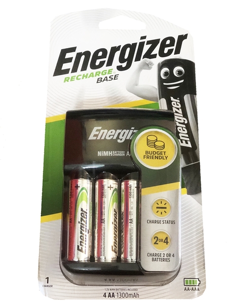 Máy sạc Pin Energizer kèm 4 viên pin AA 1300mAh