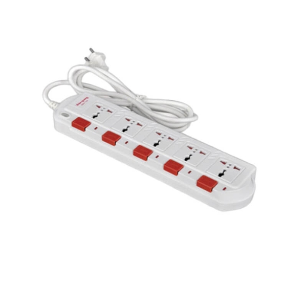 Ổ cắm điện 5 lỗ 3 chấu đa năng dây dài 2 mét và 5 mét Điện Quang SM750SL