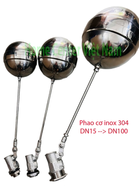 Phao Hồ Nước Inox 304 Có Điều Chỉnh Sayi – Hay còn gọi là phao cơ chất liệu inox 304 - Bền Bỉ, Chống Gỉ Sét