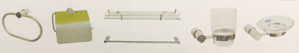 Bộ phụ kiện PKA201 inox sus 304 (gồm 6 món)