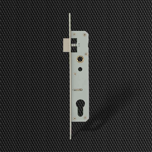 Thân khóa lưỡi gà chốt chết cửa đố nhỏ C/C 20/85mm inox mờ  Pasini- PI-85×30