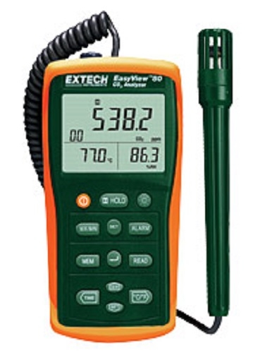 EA80 - Máy đo khí CO2, nhiệt độ, độ ẩm, điểm sương Extech EA80 (0 to 6,000ppm)