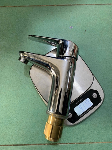 Vòi lavabo nóng lạnh inox cao cấp