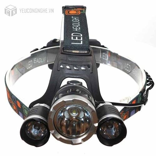 Đèn led đeo đầu 3 đèn high power headlamp