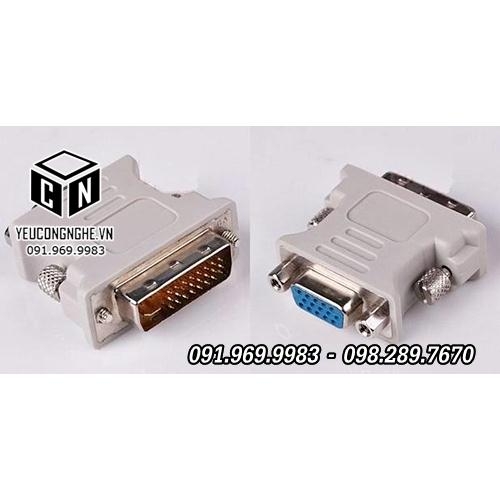 Đầu chuyển VGA ra DVI 24pin adapter kết nối tín hiệu hình ảnh