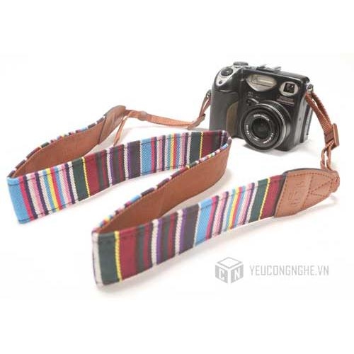 Dây đeo máy ảnh Canon Nikon họa tiết thổ cẩm giá rẻ LC12 Lynca