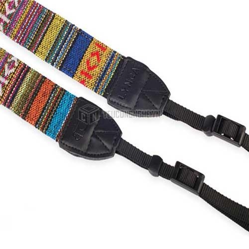 Dây đeo máy ảnh họa tiết thổ cẩm giá rẻ LC06 Lynca