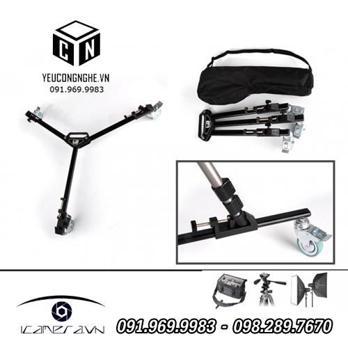 Dolly floor tripod bánh xe lăn hỗ trợ trượt sàn khi quay phim, video clip