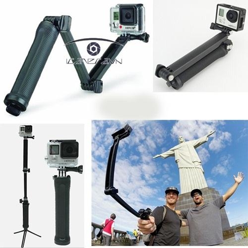 Monopod tripod stand 3-way cho Gopro Hero