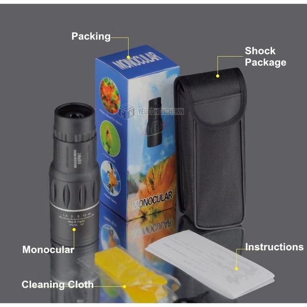 Ống nhòm một mắt siêu nét monocular 16x52