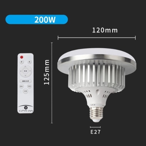 Bóng đèn led 200w quay phim chụp ảnh có điều khiển từ xa