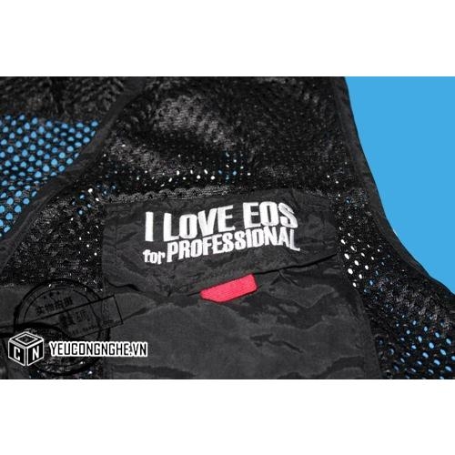 Áo gile nhiếp ảnh gia Cameraman Vest EOS M W998 chính hãng màu đen hỗ trợ quay chụp tiện lợi
