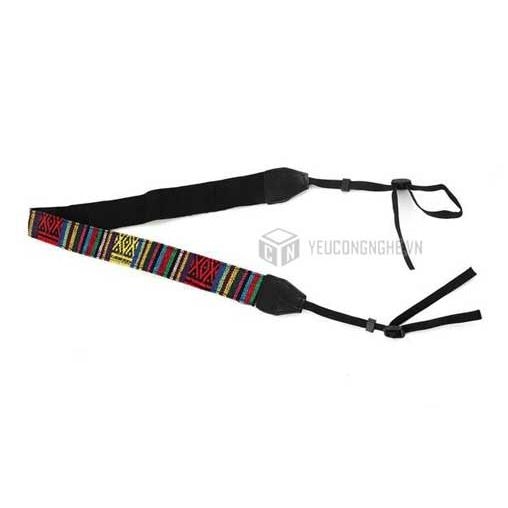 Dây đeo máy ảnh giá rẻ họa tiết thổ cẩm LC07 Lynca