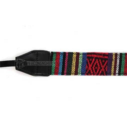 Dây đeo máy ảnh giá rẻ họa tiết thổ cẩm LC07 Lynca
