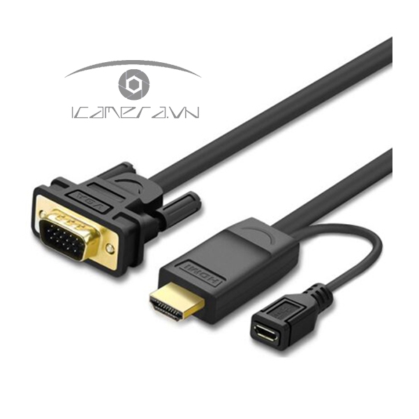 Cáp HDMI to VGA chính hãng Ugreen 30450/30451