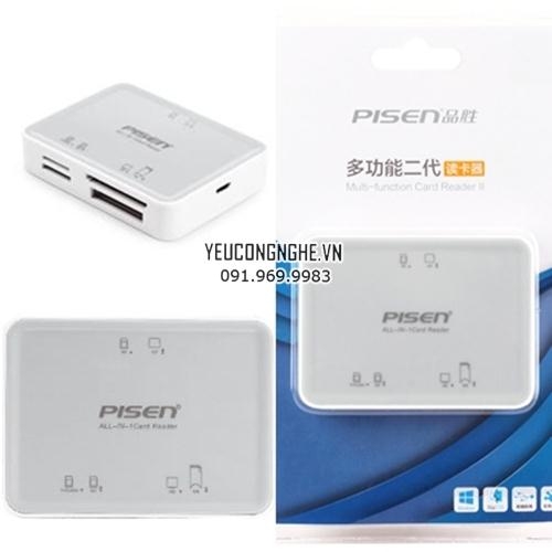 Đầu đọc thẻ đa năng memory card reader Pisen giá rẻ nhất