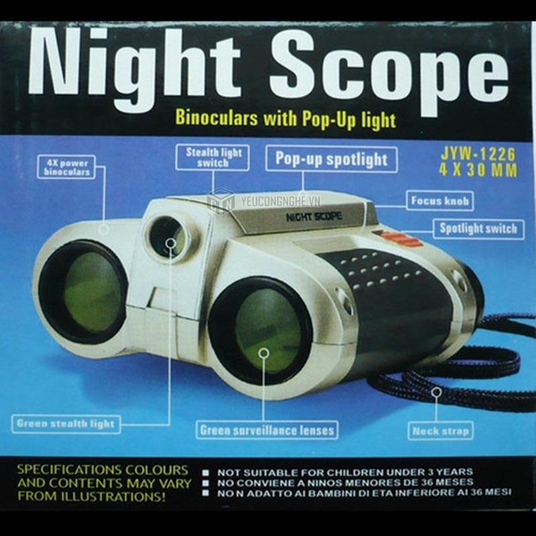 Ống nhòm ban đêm có đèn Led 4x30 JYW-1226