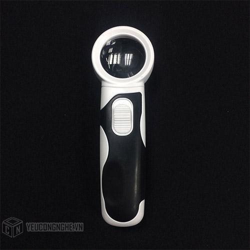 Kính lúp cầm tay 2 đèn led cỡ nhỏ