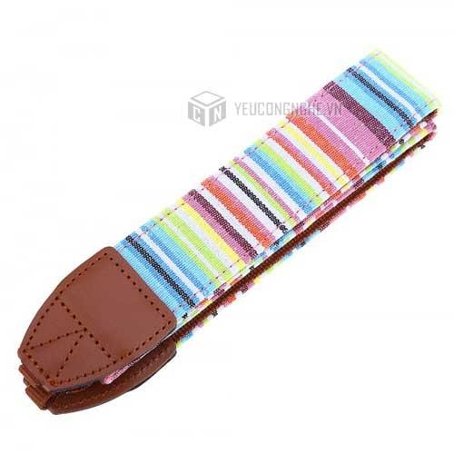 Dây đeo cổ cho máy ảnh Canon Sony họa tiết thổ cẩm Lynca LC02