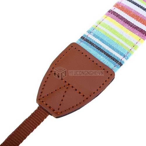 Dây đeo cổ cho máy ảnh Canon Sony họa tiết thổ cẩm Lynca LC02