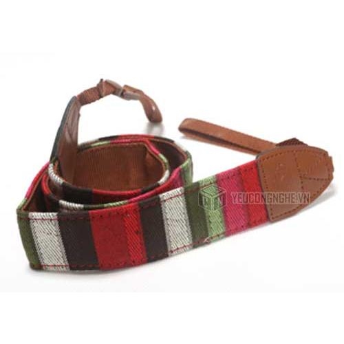 Dây đeo máy ảnh giá rẻ họa tiết thổ cẩm cho Canon Nikon LC10 Lynca